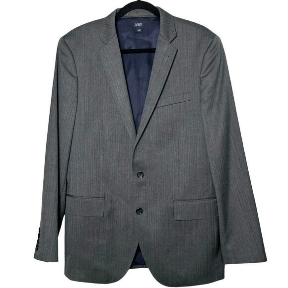 J Crew Men’s Ludlow Jacket Tollegno 1900 Italian Wool Charcoal Size 40 R - Picture 1 of 9